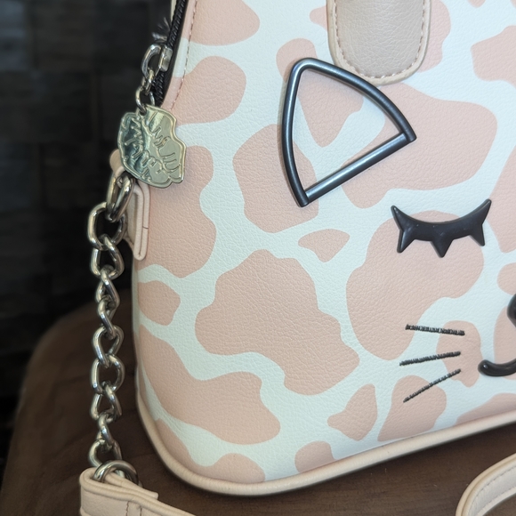 Charming Cat Face Pink Handbag - Picture 4 of 11